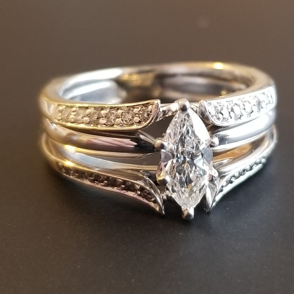Diamond wedding set